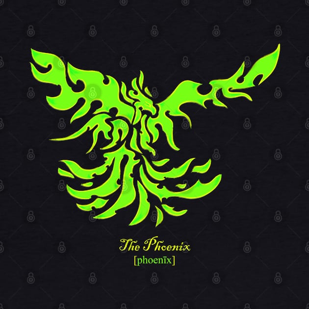 The phoenix - green by Ravendax